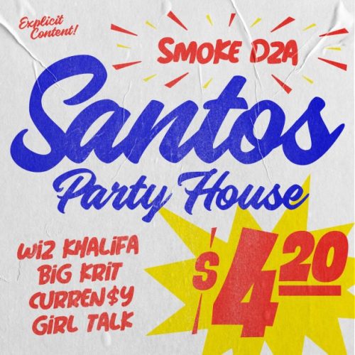 Smoke DZA Ft. Wiz Khalifa, Curren$y & Big K.R.I.T. – Santos Party House